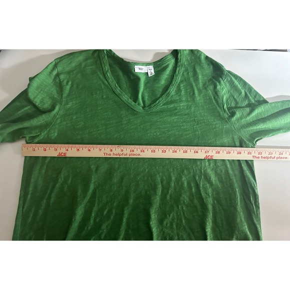 Wilt NWT Slub Asymmetric Tunic XL Cotton Green Long Sleeve USA Lagenlook Artsy - Picture 9 of 15